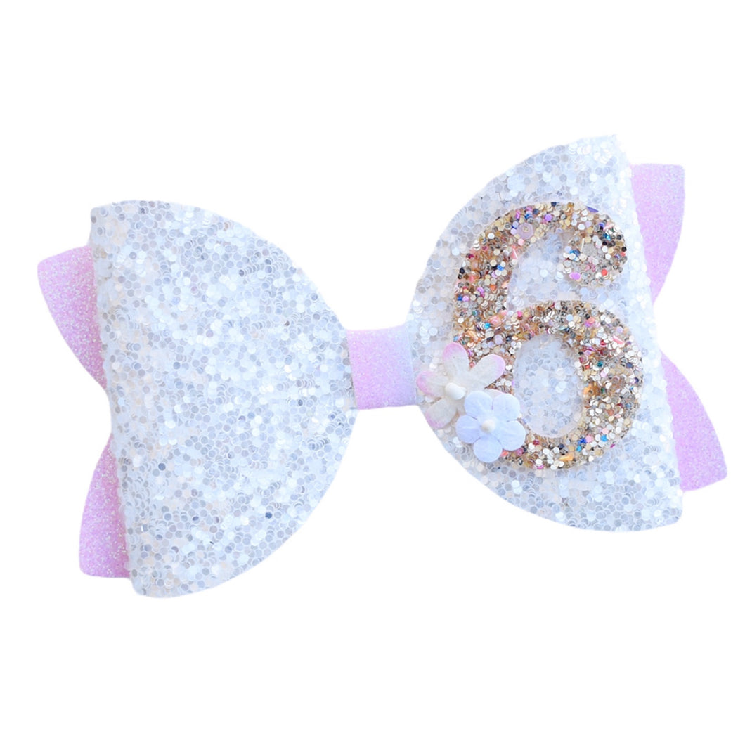 Birthday Number Bow