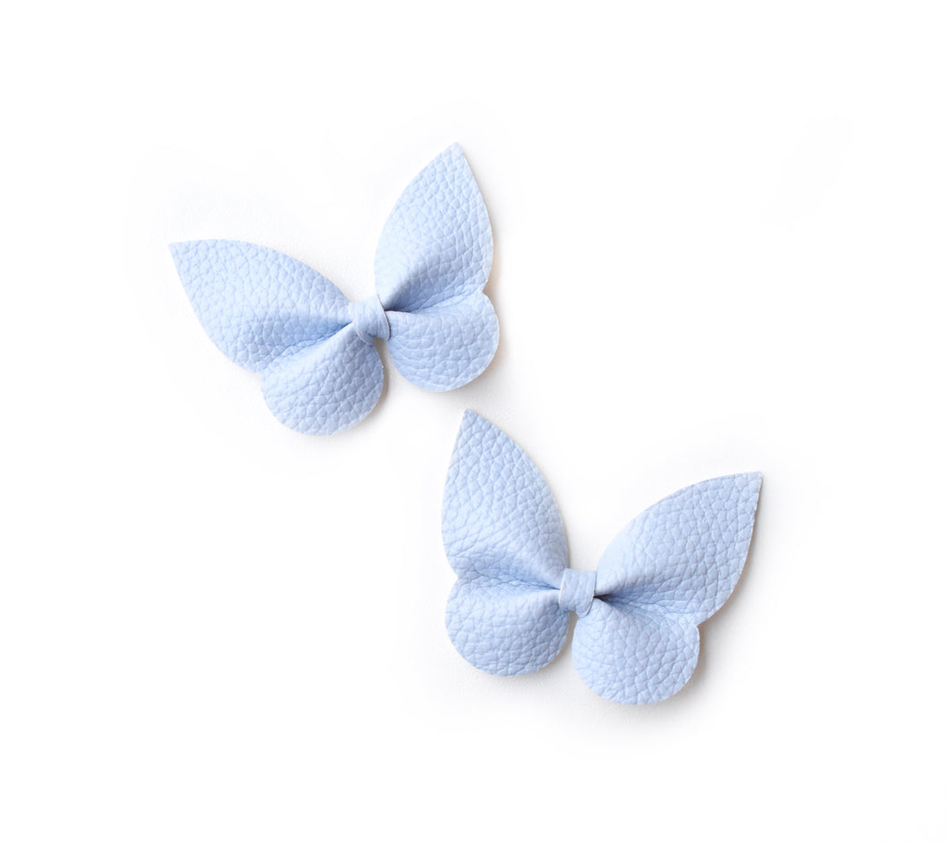 Holly Pigtail Set- Powder Blue glitter bow, leatherette bow, fringe clip, butterfly bow, personalised bow, rainbow bow, dolly hair bow, floral bow, shimmer bow, pretty bow , Bow Handmade Hairbow, handmade hair accessories, Sweet Adalyn Sweet Adalyn