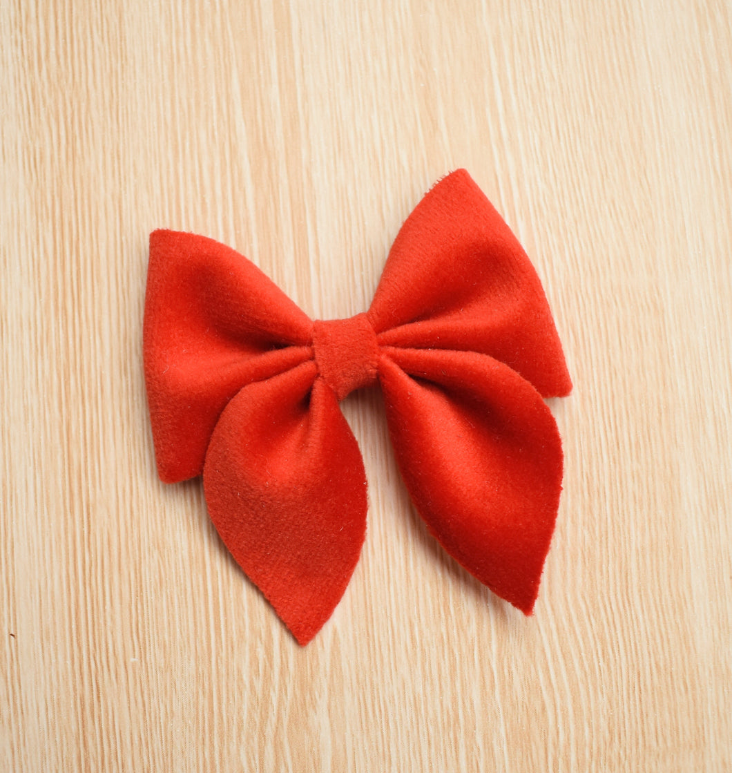 Sailor Bow Mini- Red glitter bow, leatherette bow, fringe clip, butterfly bow, personalised bow, rainbow bow, dolly hair bow, floral bow, shimmer bow, pretty bow , Bow Handmade Hairbow, handmade hair accessories, Sweet Adalyn Sweet Adalyn