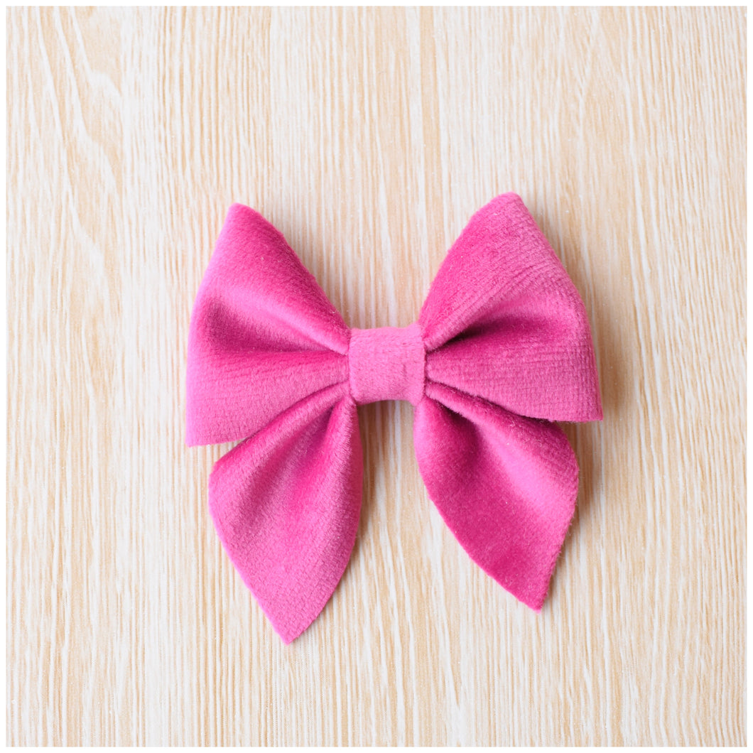 Sailor Mini- Fuchsia glitter bow, leatherette bow, fringe clip, butterfly bow, personalised bow, rainbow bow, dolly hair bow, floral bow, shimmer bow, pretty bow , Bow Handmade Hairbow, handmade hair accessories, Sweet Adalyn Sweet Adalyn