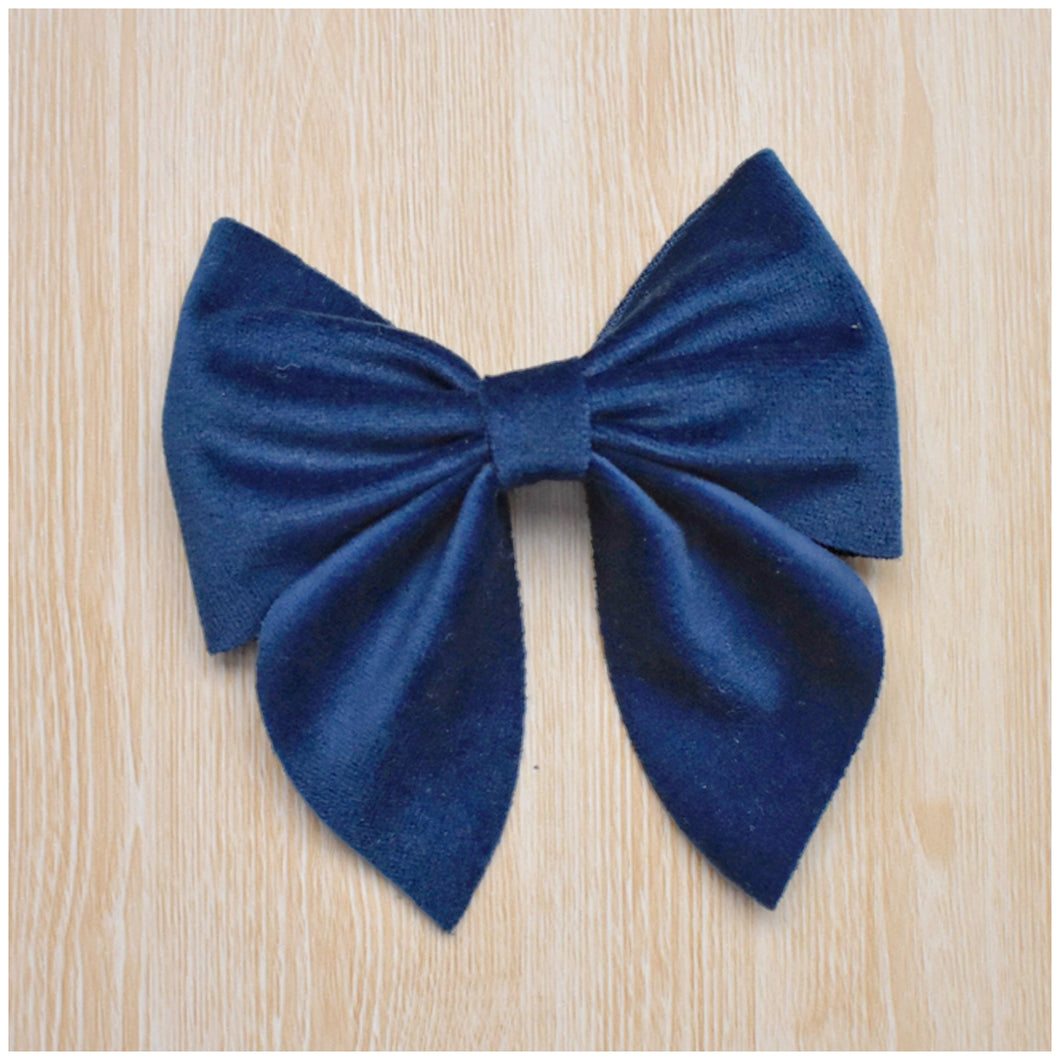 Sailor- Navy glitter bow, leatherette bow, fringe clip, butterfly bow, personalised bow, rainbow bow, dolly hair bow, floral bow, shimmer bow, pretty bow , Bow Handmade Hairbow, handmade hair accessories, Sweet Adalyn Sweet Adalyn